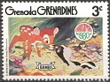 Grenadines 1980 Walt Disney 3 ¢ Multicolor Scott 414. Grenadines 1980 Scott 414 Bambi. Uploaded by susofe